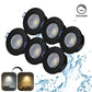 LED Einbaustrahler Dimmbar 240V,7,5W,600-650LM,2800-4000K,IP54,68mm