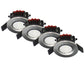 LED Einbaudownlight 60x54 cm, 900 lm, 8W, Farbtemperatur einstellbar 2700K - 6000K