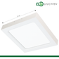 LED Deckenleuchte Beton Weiss 2000 Lumen 24 Watt 4000K - ELG Leuchten