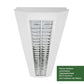 Flache LED Rasteranbauleuchte mit Doppelparabolraster 4000K 6100lm 55W - ELG Leuchten