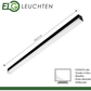 Hochwertige LED Anbauleuchte Mit opaler Abdeckung 150cm 44 Watt 5800 Lumen 4000 Kelvin in Schwarz oder Weiss - ELG Leuchten