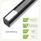 Hochwertige LED Anbauleuchte Mit opaler Abdeckung 150cm 44 Watt 5800 Lumen 4000 Kelvin in Schwarz oder Weiss - ELG Leuchten
