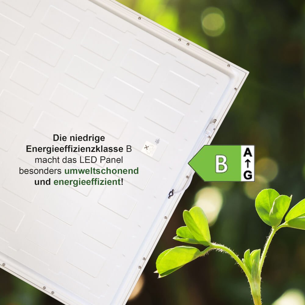 Hochwertige LED Panelleuchte, Einlegeleuchte 62x62cm 4000K (neutralweiß), 4000 Lumen, 25 Watt (inkl. Treiber) - ELG Leuchten
