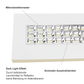 Hochwertige LED Rasteranbauleuchte mit Mikrolamellenraster 4000K 120cm 36W 4000lm und 150cm 45W 5000lm - ELG Leuchten