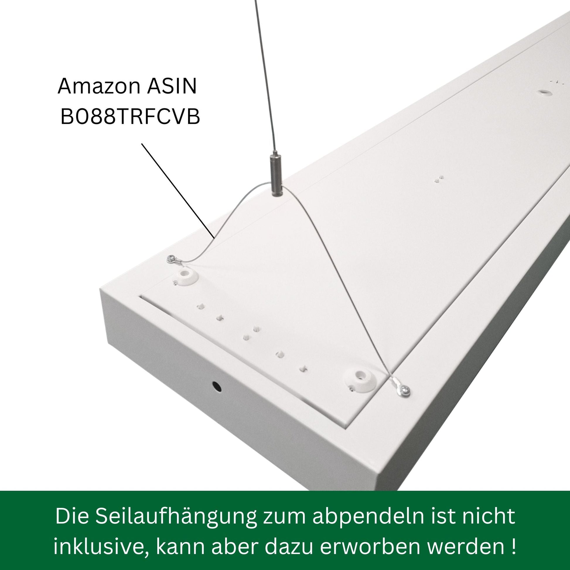 LED Aufbauleuchte 120cm 2 - flammig Mikroprismatische Abdeckung Vorverdrahtet für LED Röhren - ELG Leuchten