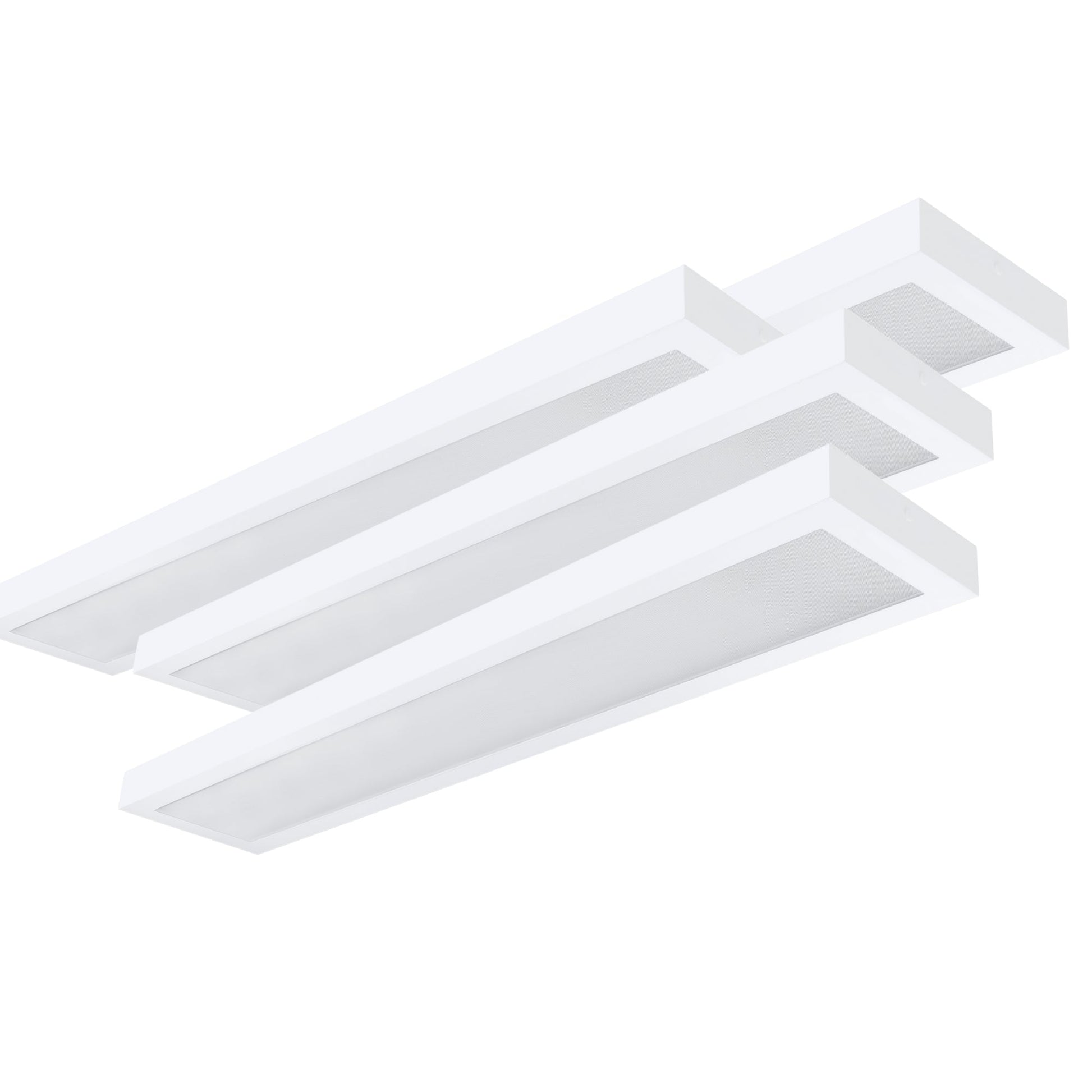 LED Aufbauleuchte 120cm 2 - flammig Mikroprismatische Abdeckung Vorverdrahtet für LED Röhren - ELG Leuchten