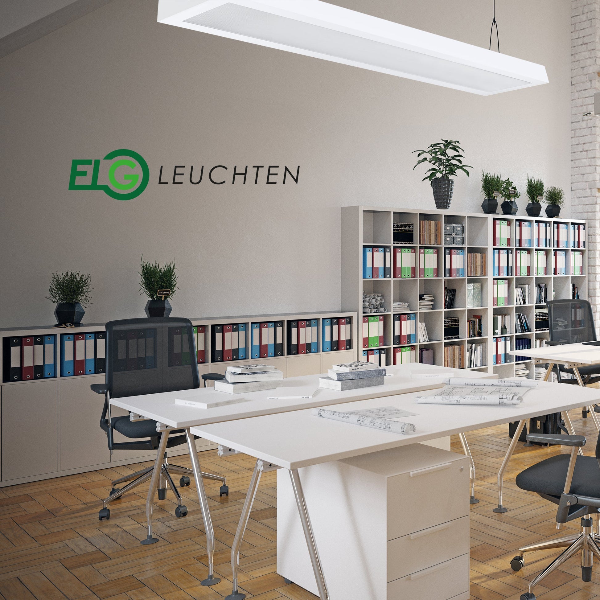 LED Aufbauleuchte 150cm 2 - flammig Mikroprismatische Abdeckung Vorverdrahtet für LED Röhren - ELG Leuchten