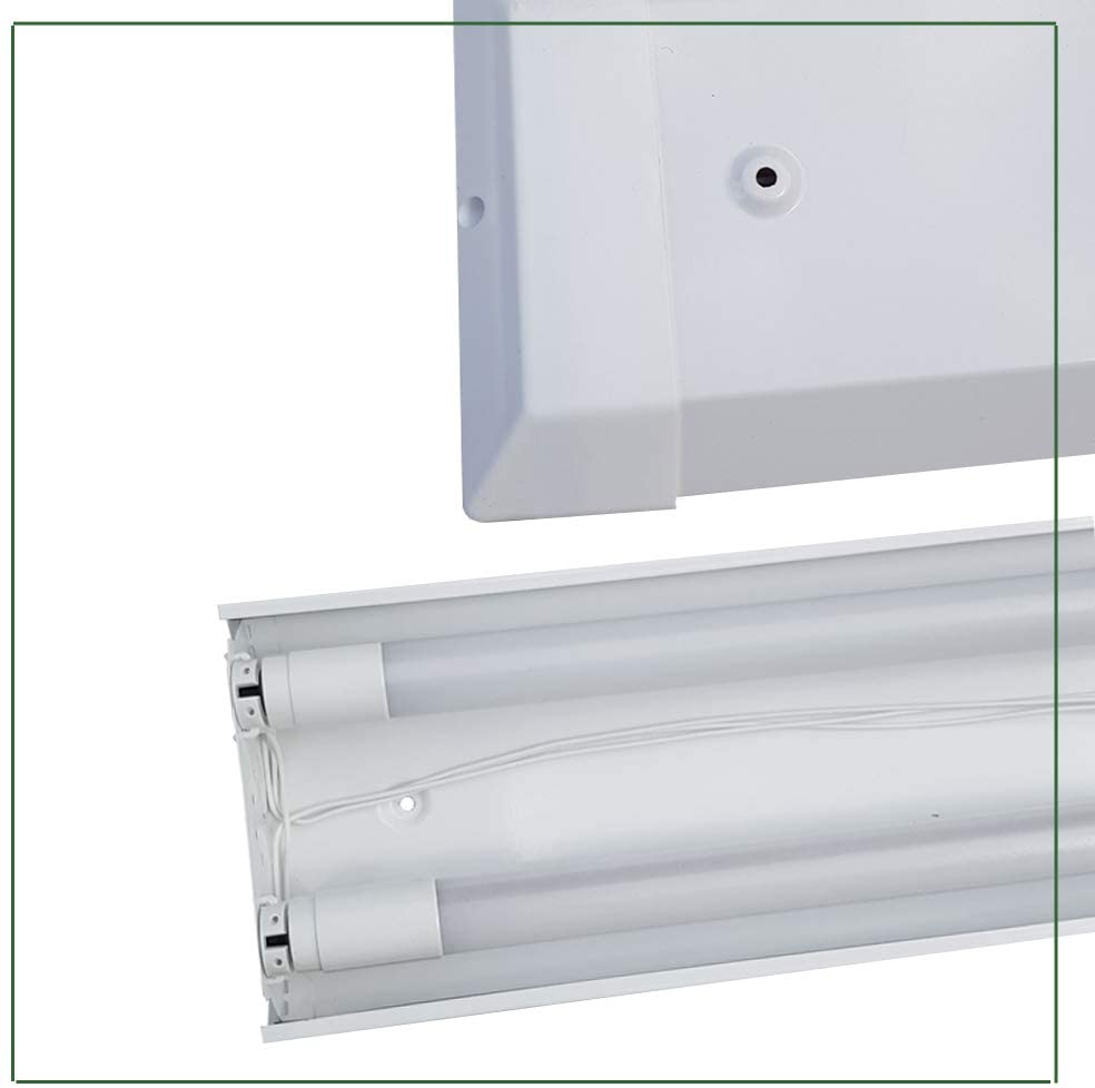 LED Aufbauleuchte 150cm 2 - flammig vorverdrahtet für LED Röhren - ELG Leuchten