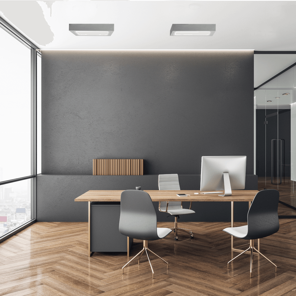 LED Deckenleuchte Beton Grau 2000 Lumen 24 Watt 4000K - ELG Leuchten