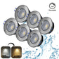 LED Einbaustrahler Dimmbar 240V,7,5W,600 - 650LM,2800 - 4000K,IP54,68mm - ELG Leuchten
