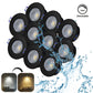 LED Einbaustrahler Dimmbar 240V,7,5W,600 - 650LM,2800 - 4000K,IP54,68mm - ELG Leuchten