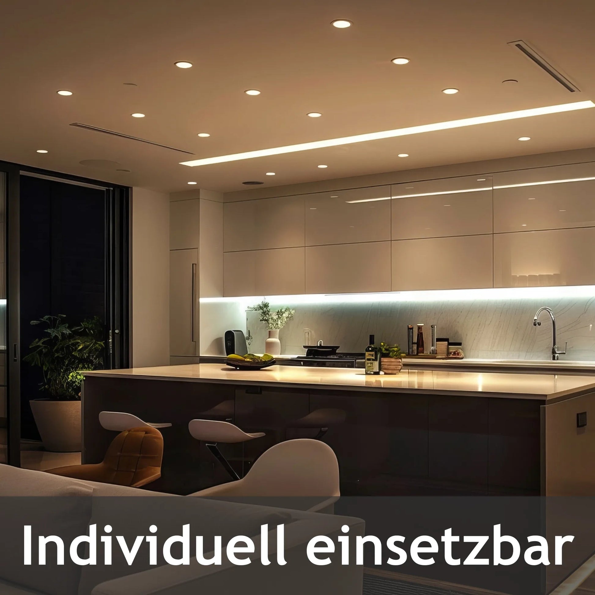 LED Einbaustrahler Dimmbar 240V,7,5W,600 - 650LM,2800 - 4000K,IP54,68mm - ELG Leuchten