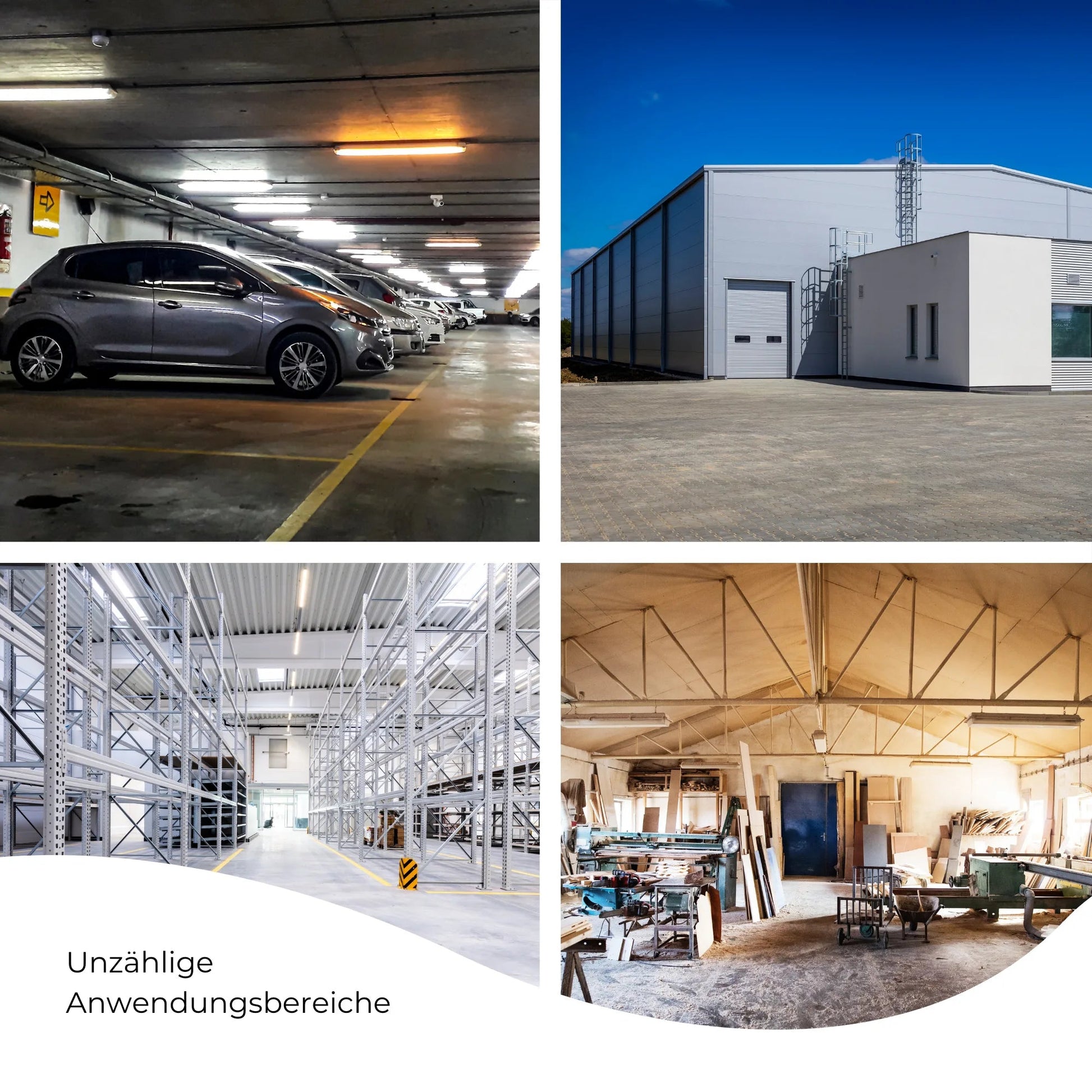 LED Feuchtraumleuchte 120cm 4000K oder 6500K Leistung umschaltbar 17W/33W 2100lm/4000lm IP66 wasserfest - ELG Leuchten