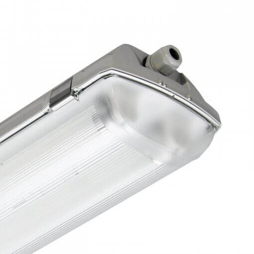 LED Feuchtraumleuchte 60cm 2 - flammig vorverdrahtet für LED Röhren - ELG Leuchten