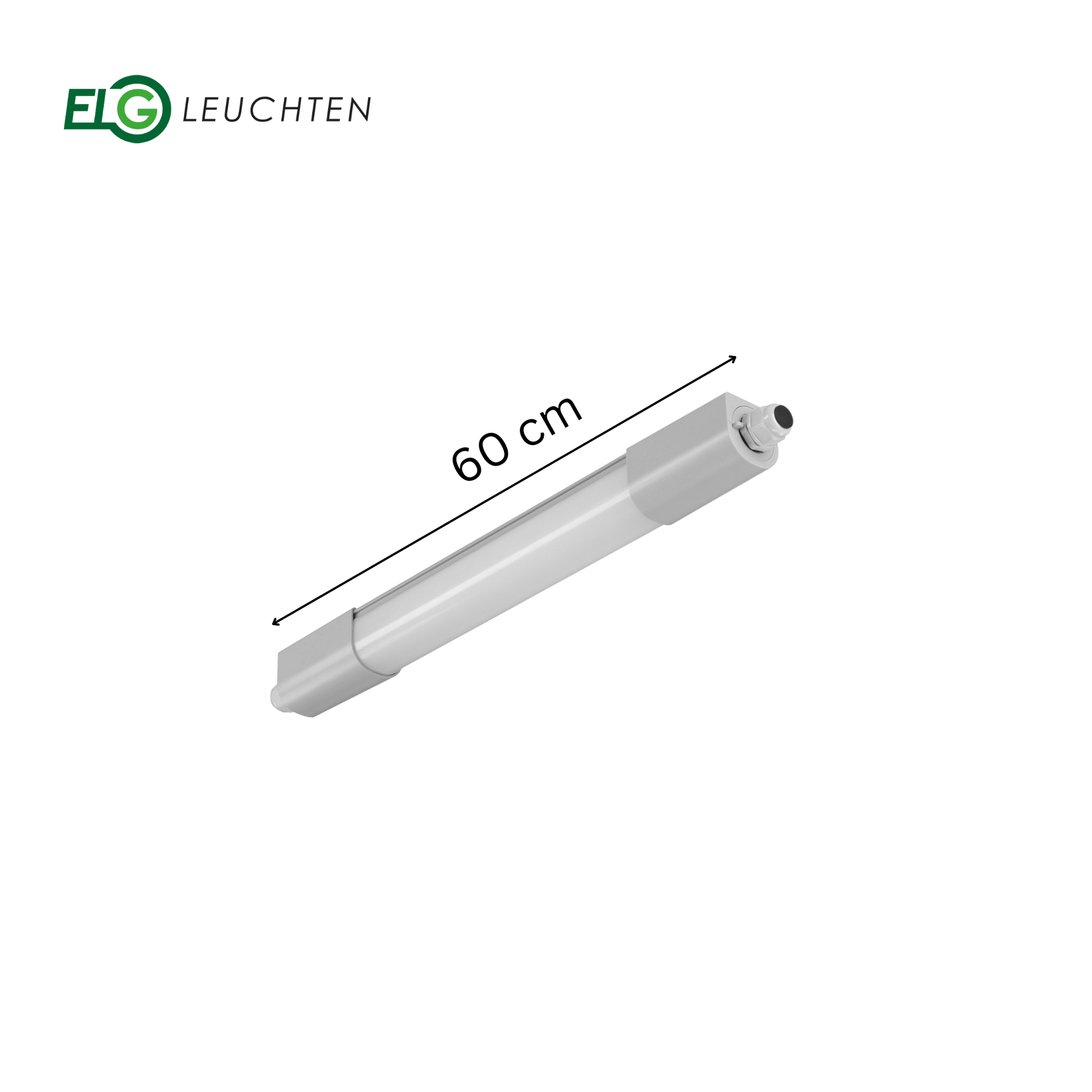 LED Feuchtraumleuchte 60cm 4000K und 6500K 17W 2200lm IP66 wasserfest - ELG Leuchten