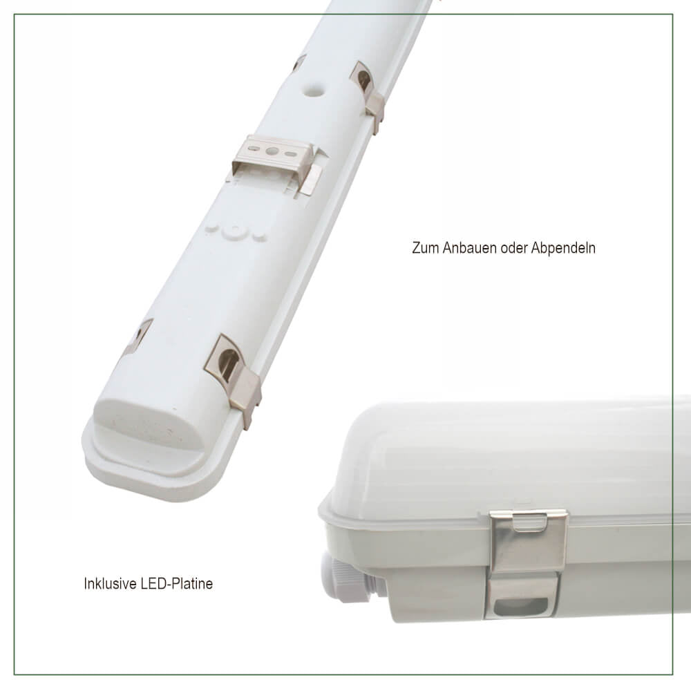 LED Feuchtraumleuchte 70W COB 4000K 6640lm IP65 - ELG Leuchten