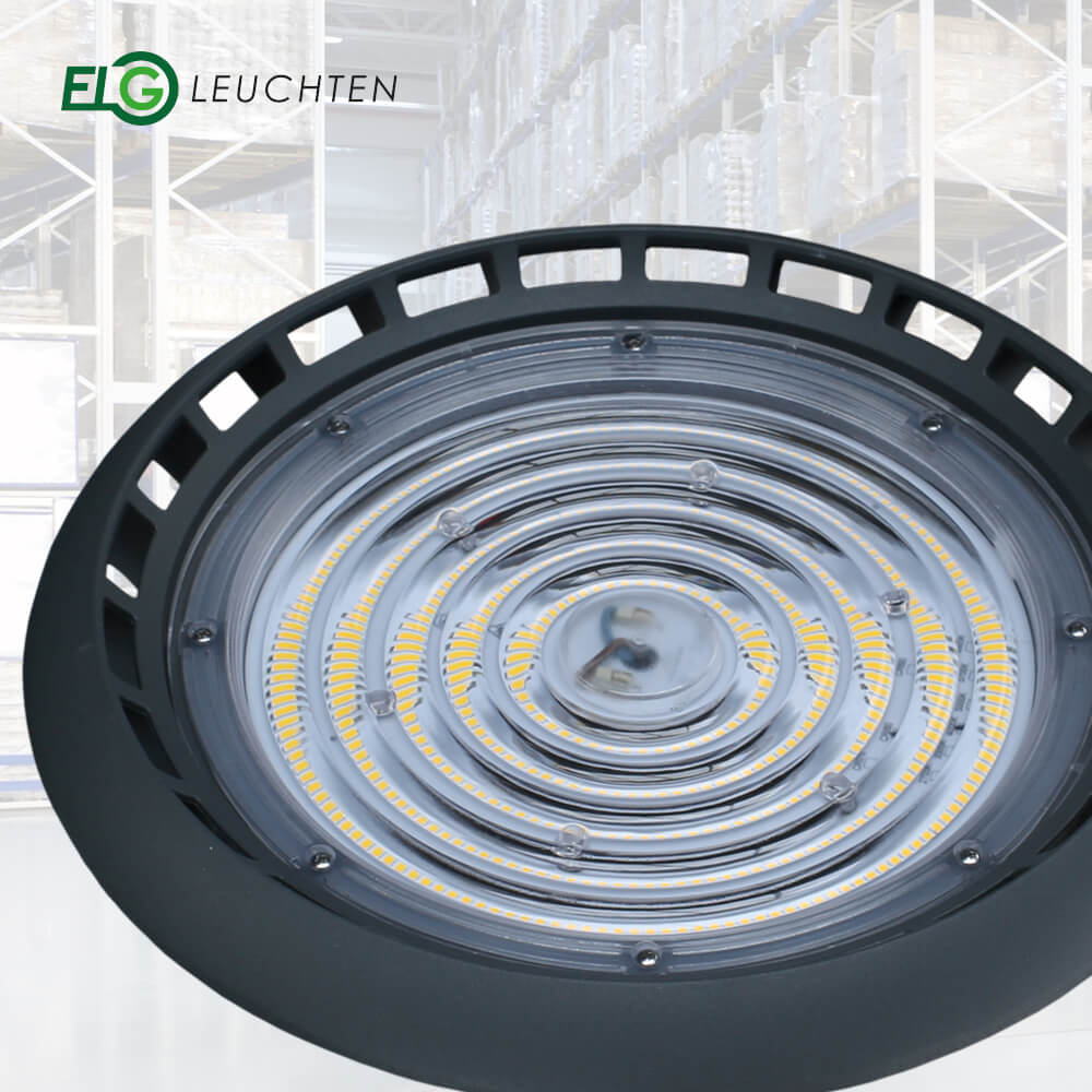 LED Hallentiefstrahler Anthrazit 85 - 150W CRI>80 4000K max. 21070lm IP65 inkl. Treiber - ELG Leuchten