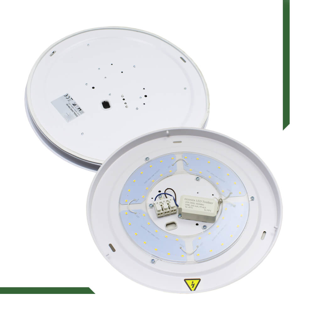 LED Opalglasleuchte 24W 4000K Ø: 328mm 1680lm IP20 - ELG Leuchten