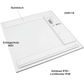 LED Panel, Einlegeleuchte, 36 Watt , 3000K, Micropris. Abdeckung 3000K - ELG Leuchten