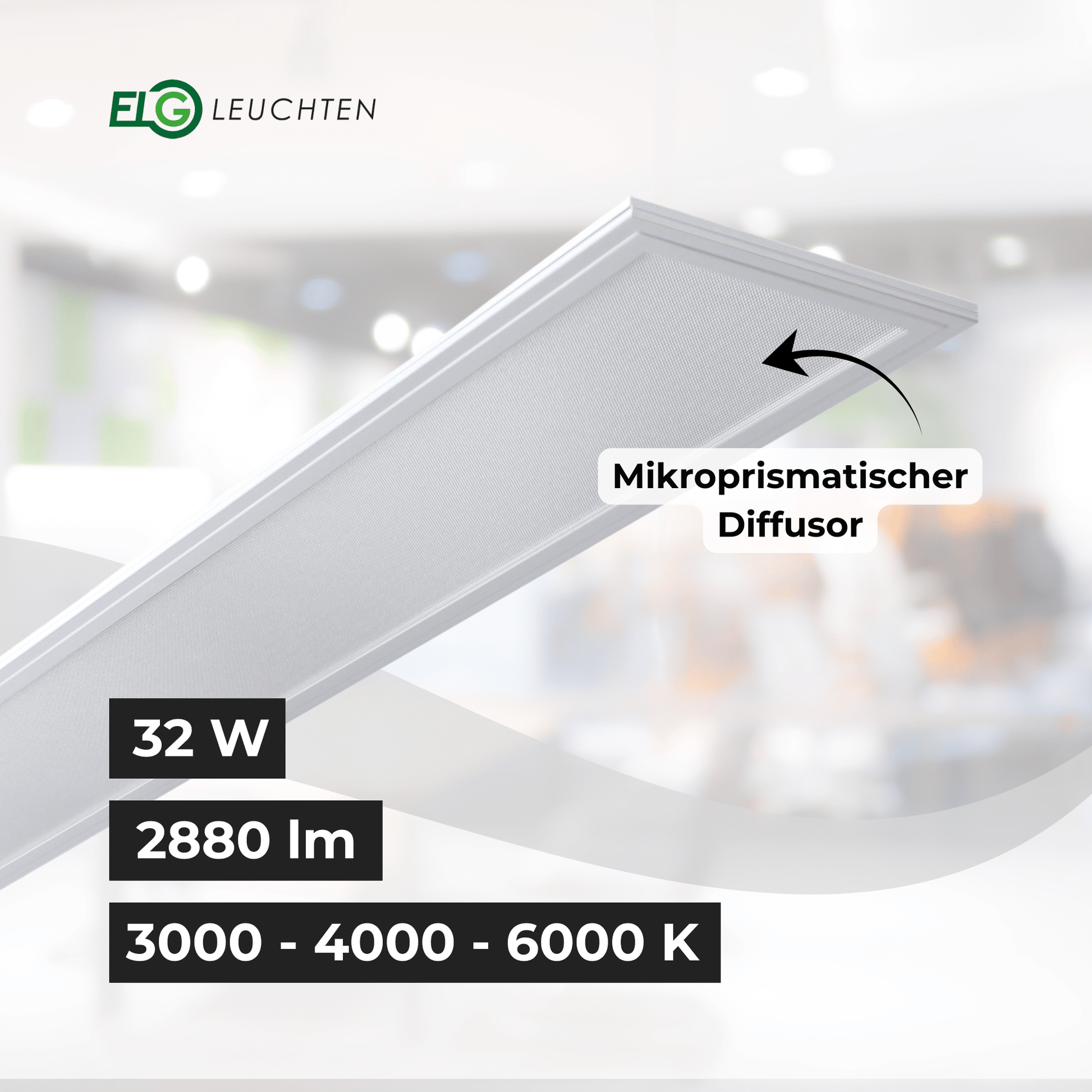 LED Pendelleuchte 120cm direkt/indirekt Dimmbar CCT 3000 - 6000K mit FB - ELG Leuchten