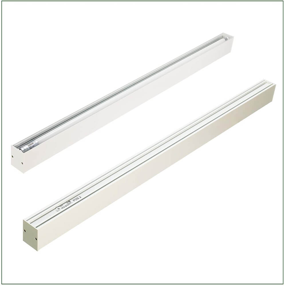 LED Pendelleuchte Anbauleuchte 120cm mit opaler Abdeckung - ELG Leuchten
