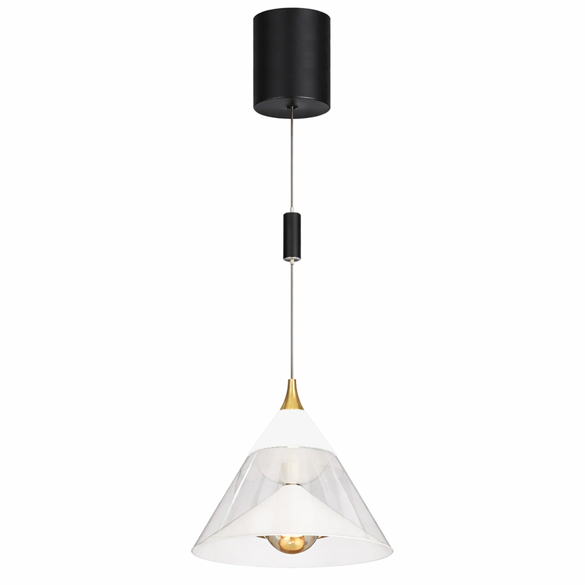 LED Pendelleuchte Hängelampe, 29W, 2700K, 5100lm, Höhenverstellbar (0,4 - 2 m), Sensorsteuerung (Dimm), Touch (An/Aus) - ELG Leuchten