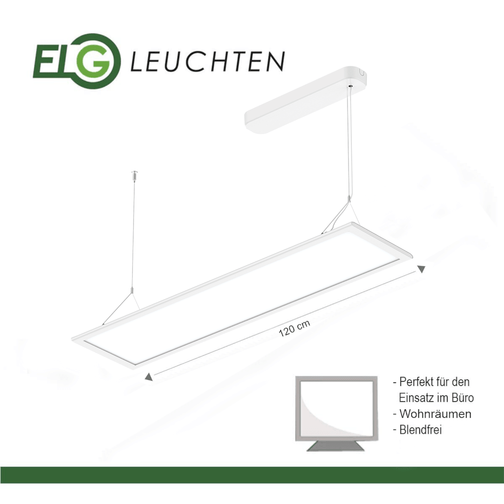 LED Pendelleuchte mit direktem und indirektem Lichtanteil - ELG Leuchten
