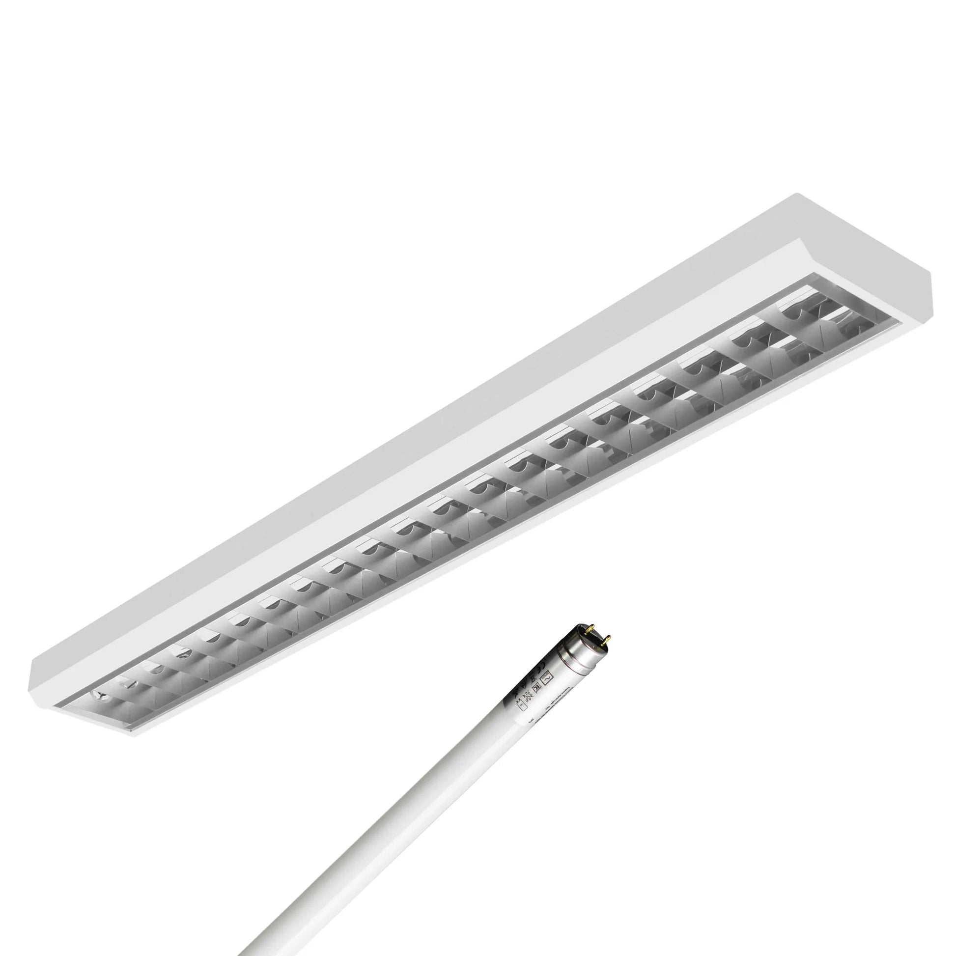 LED Rasteranbauleuchte Single - Raster 120cm 1 - flammig vorverdrahtet für LED Röhren - ELG Leuchten
