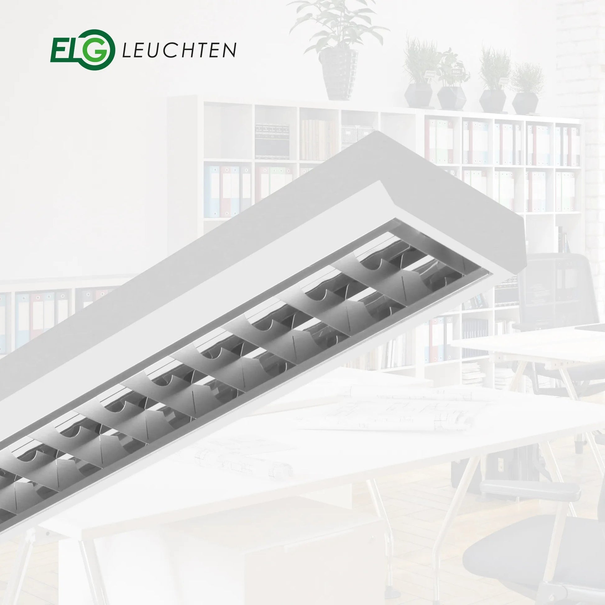 LED Rasteranbauleuchte Single - Raster 120cm 1 - flammig vorverdrahtet für LED Röhren - ELG Leuchten