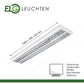LED Rasteranbauleuchte Single - Raster, 120cm, 2 - flammig, vorverdrahtet für LED Röhren - ELG Leuchten