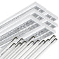 LED Rasteranbauleuchte Single - Raster, 150cm, 2 - flammig, vorverdrahtet für LED Röhren - ELG Leuchten
