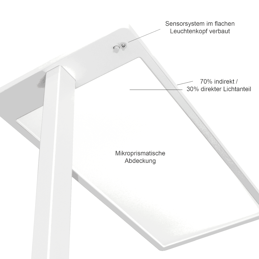 LED Stehlampe Stehleuchte ST Design Grau und Weiß - ELG Leuchten