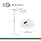 LED Stehlampe Stehleuchte ST Design Grau und Weiß - ELG Leuchten