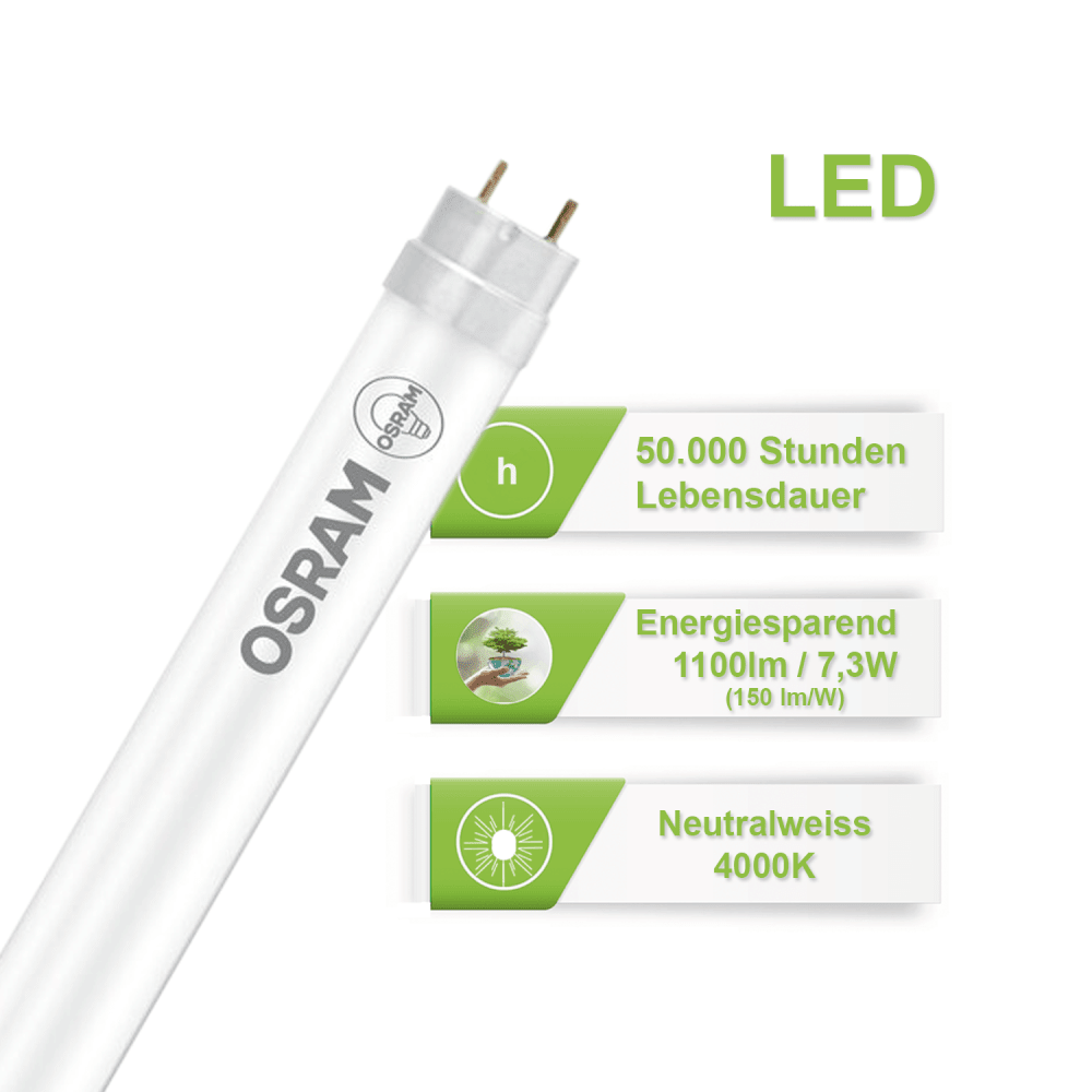 Osram LED Röhre 7,3W 600mm 1100lm 4000K - ELG Leuchten