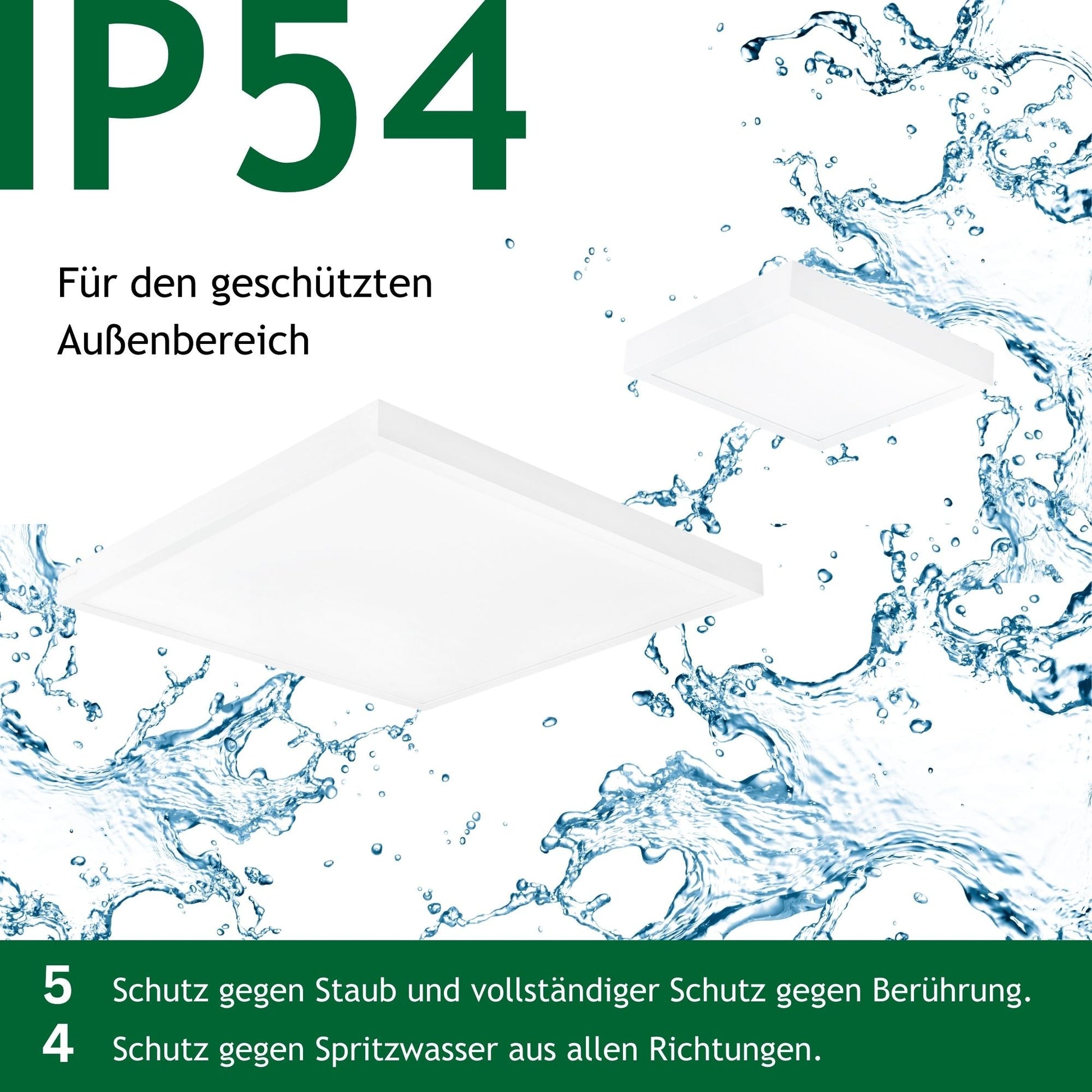 Ultraflache LED - Aufbauleuchte in 4 Varianten mit direktem Licht und einstellbarer Lichtfarbe in 3000K und 4000K - ELG Leuchten