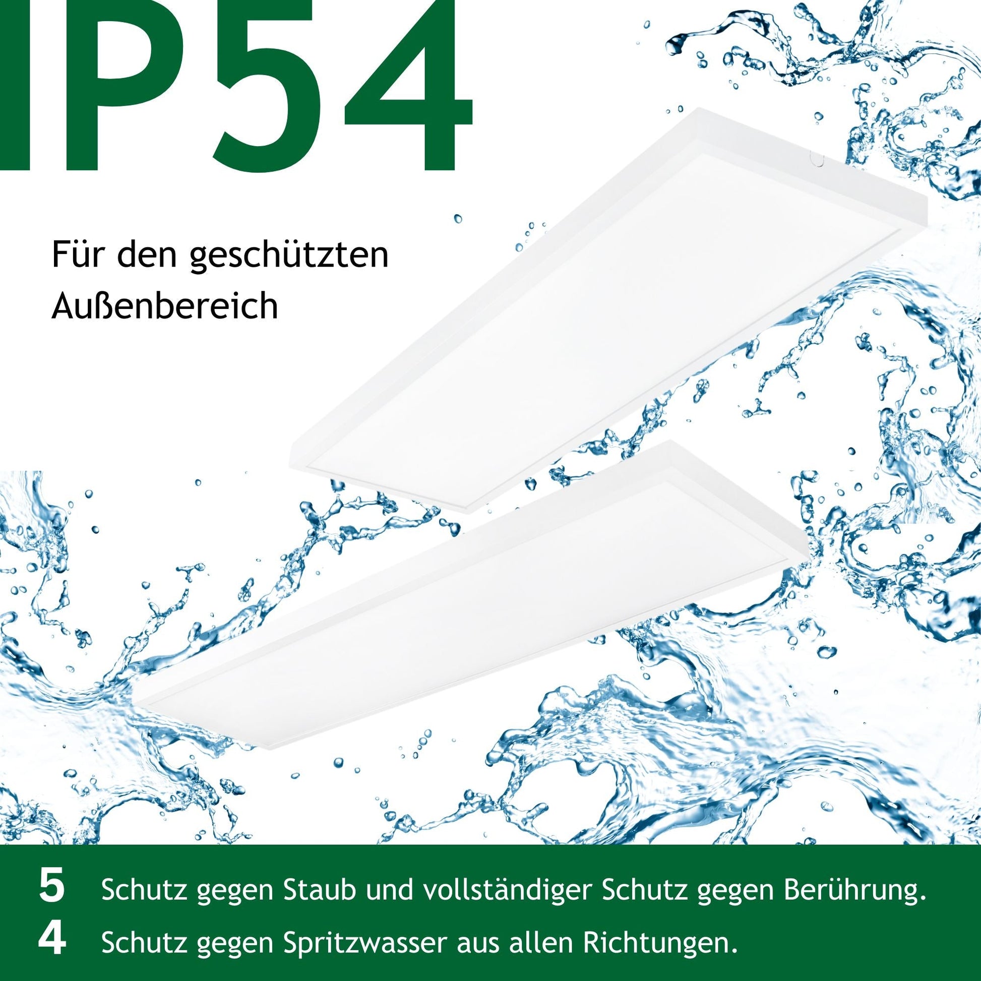 Ultraflache LED - Aufbauleuchte in 4 Varianten mit direktem Licht und einstellbarer Lichtfarbe in 3000K und 4000K - ELG Leuchten