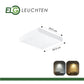 Ultraflache LED - Aufbauleuchte in 4 Varianten mit direktem Licht und einstellbarer Lichtfarbe in 3000K und 4000K - ELG Leuchten