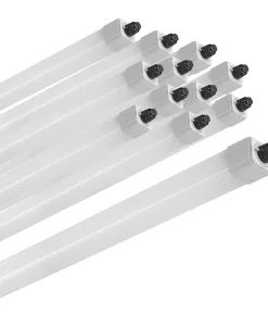 LED Feuchtraumleuchte Stallleuchte 120cm 4000K oder 6500K 36W 4300lm IP66 dlg anerkannt ammoniakbeständig - 12x LED Feuchtraumleuchte 6500K